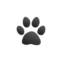 Poster - Paw print, animal footprint, pat icon. Stock Vector illustration isolated on white background.