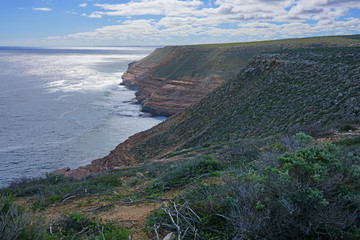 Wall Mural - View of the coastal cliffs Kalbarri National Park in the Mid West region of Western Australia.