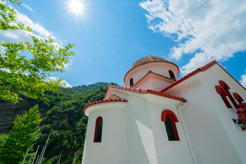 Wall Mural - One of the many small churches one comes across when travelling Greece.