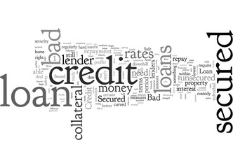 Poster - Bad Credit Score Go For Bad Credit Secured Loan