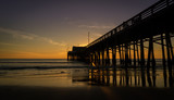 Fototapeta Zachód słońca - Ocean dock