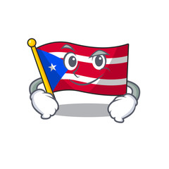 Sticker - Smirking flag puerto rico with the character