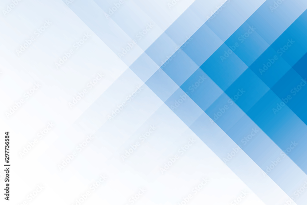 Abstract geometric blue and white color background. Vector, illustration. - obrazy, fototapety, plakaty 