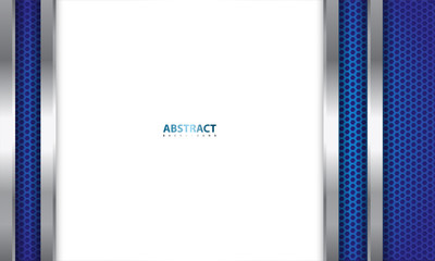Wall Mural - abstract background with modern, luxury, and realistic style of silver, blue, and white color combin