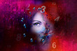 Woman face and numerology