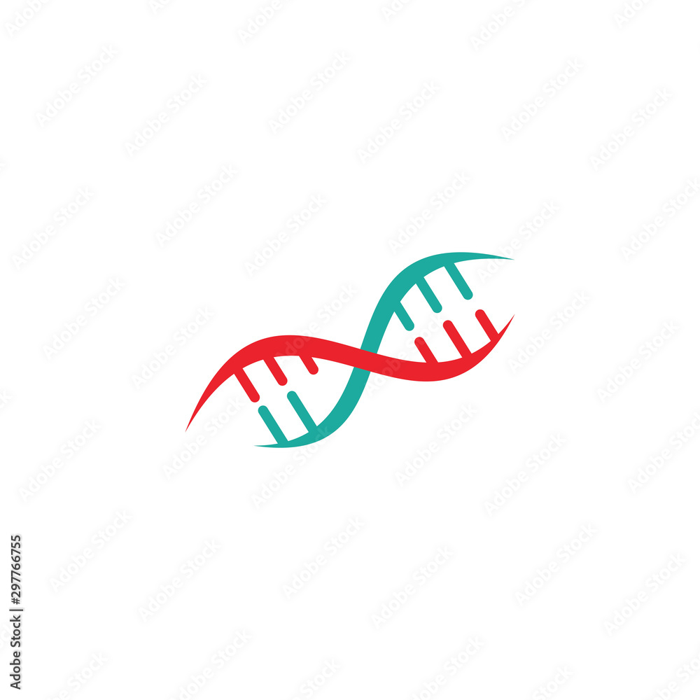 Vector de Stock DNA icons Vector RNA gene fun funny chromosome line ...