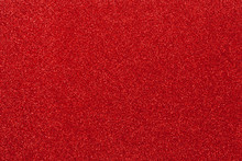 Red Glitter Texture. Top View