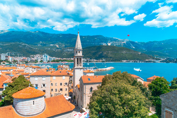 Sticker - Panoramic View of Old Town Budva