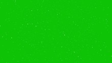 Winter Snow Falling On A Green Screen Background