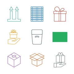 Poster - parcel icons