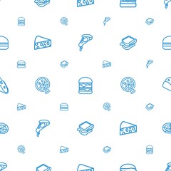 Sticker - cheese icons pattern seamless white background