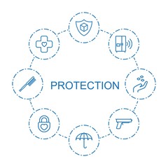Poster - 8 protection icons