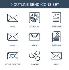 Poster - 9 send icons