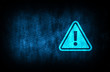 Alert icon abstract blue background illustration digital texture design concept