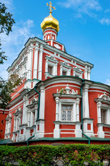 Wall Mural - Church of the assumption of the blessed virgin Mary with refectory in Novodevichy monastery