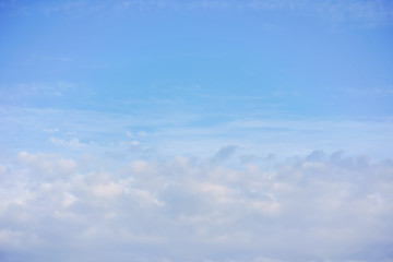 Wall Mural - Blue sky with beautiful clouds background texture