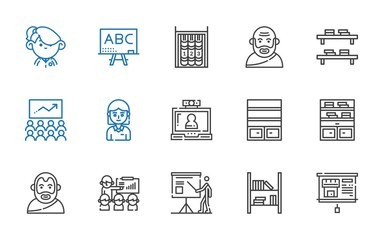 Sticker - teaching icons set