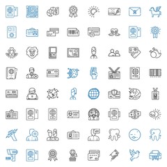 Poster - identity icons set