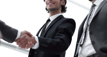 Wall Mural - closeup.handshake of business people