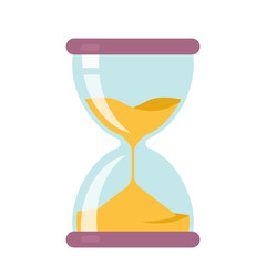 icon hourglass countdown. Flat vector illustration isolate