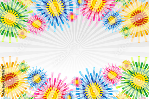 Background Wallpaper Vector Illustration Design Clip Art Free Size Happy Party Image イラスト背景壁紙 花火イメージ 打ち上げ花火 夏祭り 広告宣伝ポスター パーティーイベント 無料素材 Comprar Este Vector De Stock Y Explorar Vectores Similares En Adobe