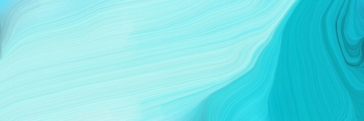Leinwandbilder - futuristic concept of colorful speed lines with pale turquoise, dark turquoise and sky blue colors. good as background or backdrop wallpaper