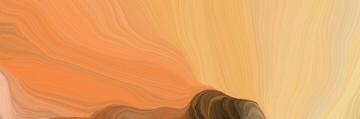 Poster - curved lines background or backdrop with sandy brown, chocolate and sienna colors. good for design texture