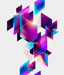 Wall Mural - Multicolored geometric background	