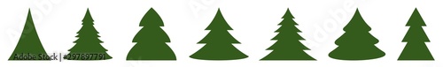 Fotografía Christmas Tree Green Icon | Fir Tree Illustration | x-mas Symbol | Logo | Isolat