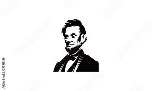 ABRAHAM LINCOLN VECTOR Poster Mural XXL