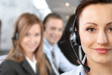 Canvas Print - Call center.