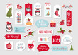 © marianna_p - Abstract printable tags collection for Christmas, New Year. Advent calendar. Vector illustration. Merry Holidays