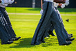 © ALAN - Lower body view of the gray uniform pants of Army cadets as they march