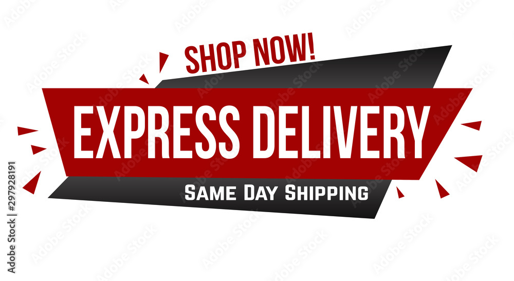 Express delivery banner design Stock Vector | Adobe Stock