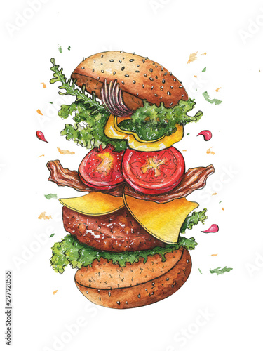 szkic-rysunek-latajacego-burgera