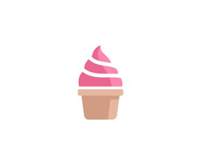 Canvas Print - Ice cream logo