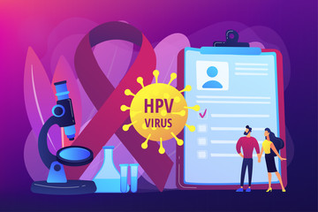 Aufkleber - human papillomavirus development. disease symptom. risk factors for hpv, hpv infection leads to cerv