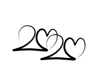New Year Logo 2020  Design Background