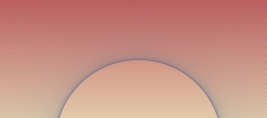 wired sun abstract half retro pink blue