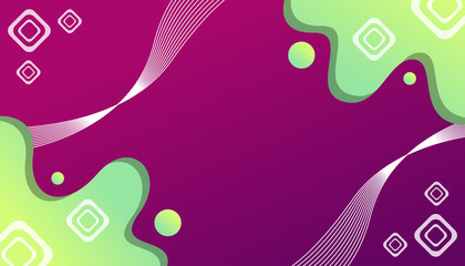 Wall Mural - abstract gradient geometric shape background, for web banner, poster, landing page vector template