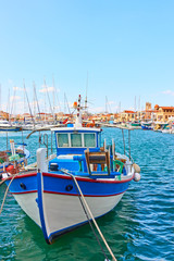 Wall Mural - Fishing boat in the port of Aegina