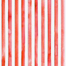 Watercolor Stripe Seamless Pattern. Color Stripes Background