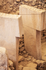 Gobeklitepe, Sanliurfa / Turkey. Gobekli Tepe is an archaeological site in Sanliurfa, Turkey  A