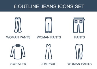 Wall Mural - 6 jeans icons
