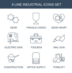 Poster - 9 industrial icons