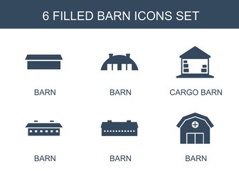 Poster - 6 barn icons