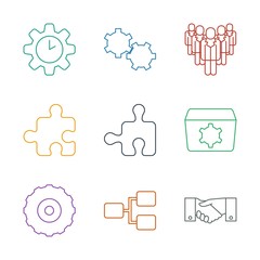 Poster - teamwork icons