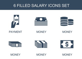 Poster - salary icons