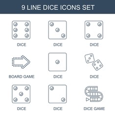 Poster - 9 dice icons