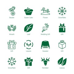 Sticker - ornament icons